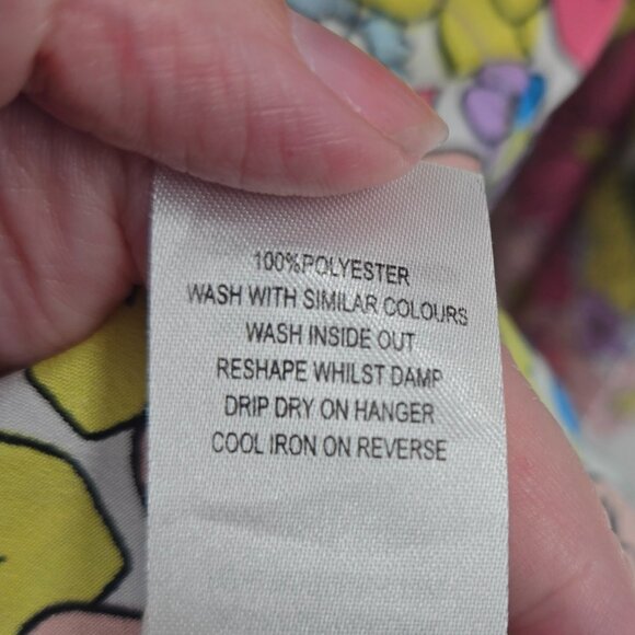 Boohoo  Floral Flower Child Mini Off the Shoulder 70s Style Mini Romper 18 - Picture 10 of 10